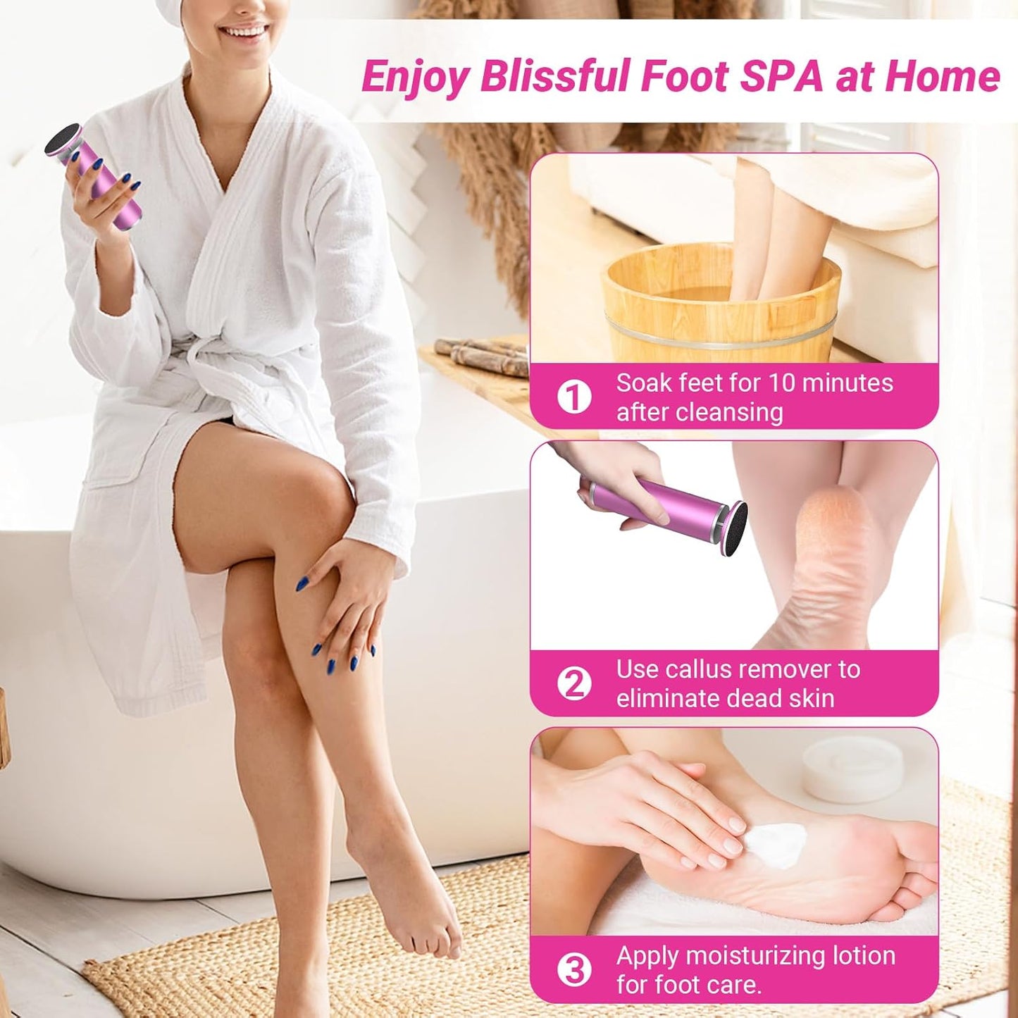 SmoothStep™ Foot care New Electric Callus Remover